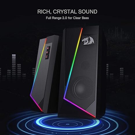 Redragon Anvil GS520 RGB Desktop Speakers - Desert Games