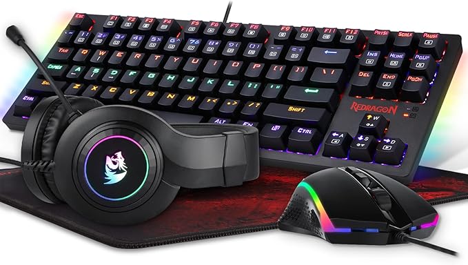 Redragon K552-Bb Mechanical Gaming 4 In 1 Combo - Desert Games
