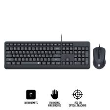 Redragon BS-7092 Wired keyboard & Mouse Combo - Black - Desert Games