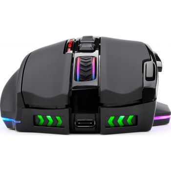 Redragon M801P Sniper Pro Wireless & Wired Gaming Mouse, Black - Desert Games