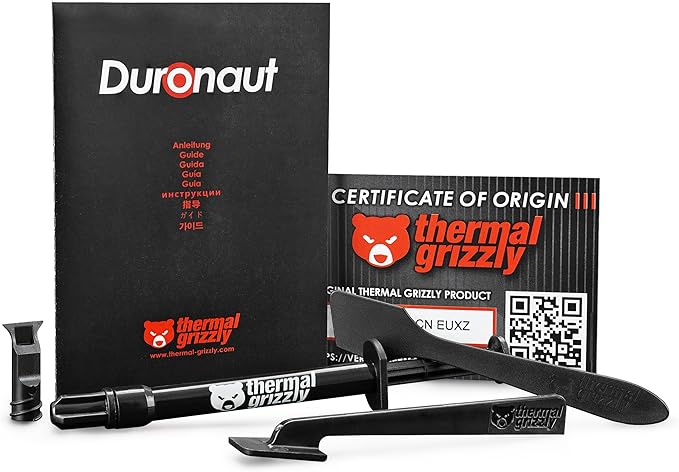 Thermal Grizzly Duronaut - 2 Gram - Enhanced Durability & High Performance Thermal Paste TG-D-002-R - Desert Games