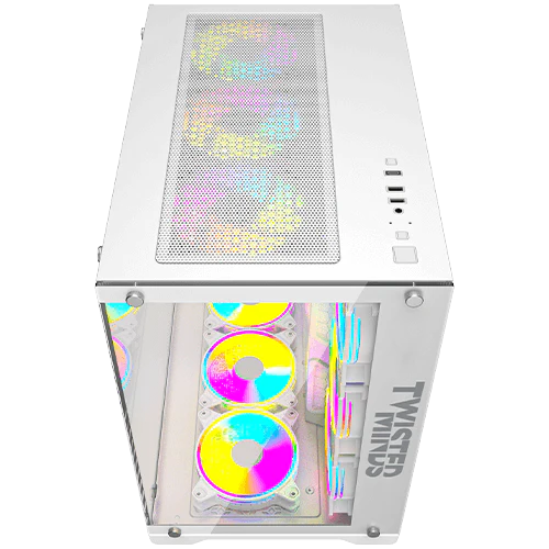 Twisted Minds Bullet-07 Mid Tempered Glass Mid Tower Gaming Case - TM1-W-S - Desert Games