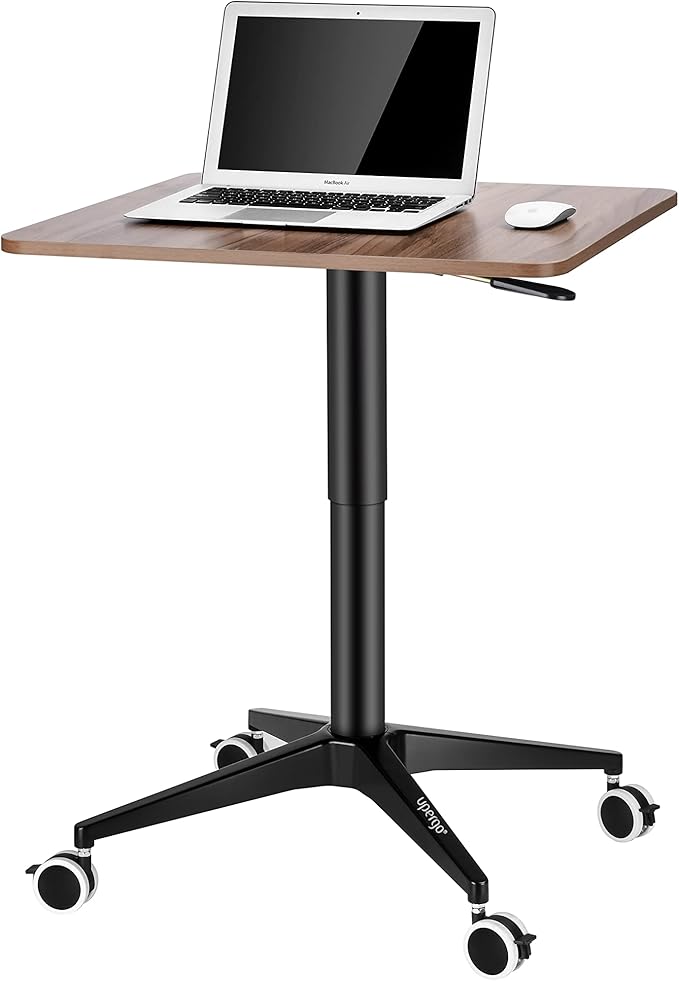 UPERGO UP-10SL Height Adjustable Square Movable Desk, Computer Floor Stand - Desert Games