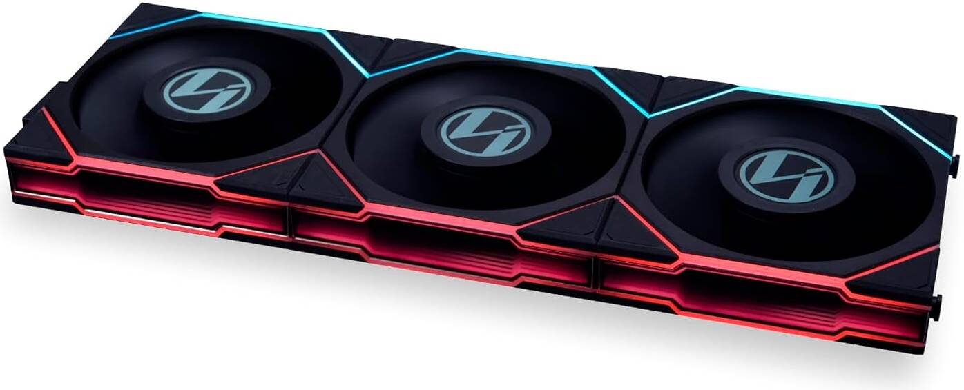 Lian Li Uni Fan TL 120 Case Fan, Triple Pack, W/ Controller, Black | G99.12TLLCD3B.00 - Desert Games