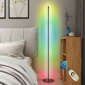 Gadgeton RGB Disc Base LED Floor Corner Light, Lamp With Remote Control - 745617
