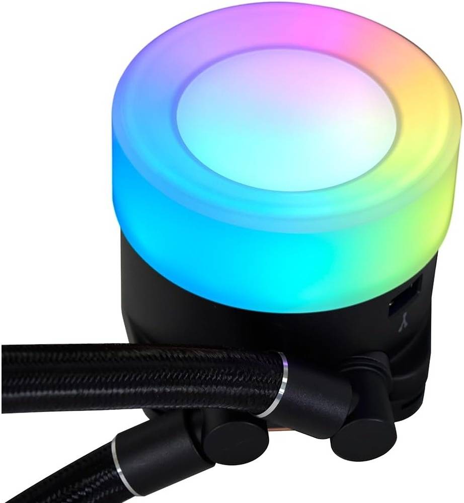 Lian Li Galahad II Trinity 240 Liquid CPU Cooler, 240mm Radiator, 2x 120mm Fans, 3200RPM Pump Speed, 79.9CFM Fan Airflow, 2450RPM Fan Speed, Fluid Dynamic Bearing, Black | GA2T24B - Desert Games