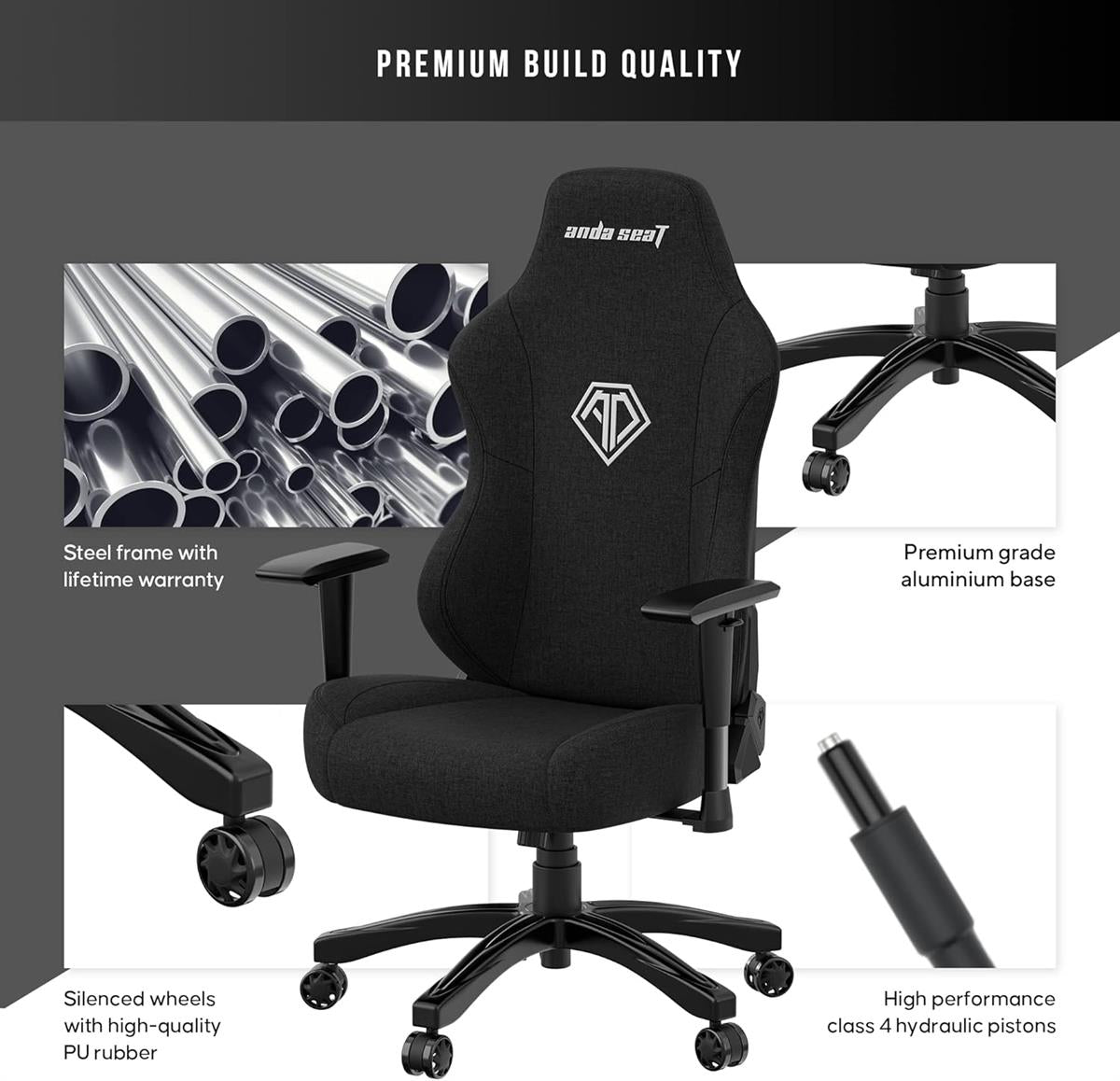 Anda Seat Phantom 3 Fabric Gaming Chair - Desert Games