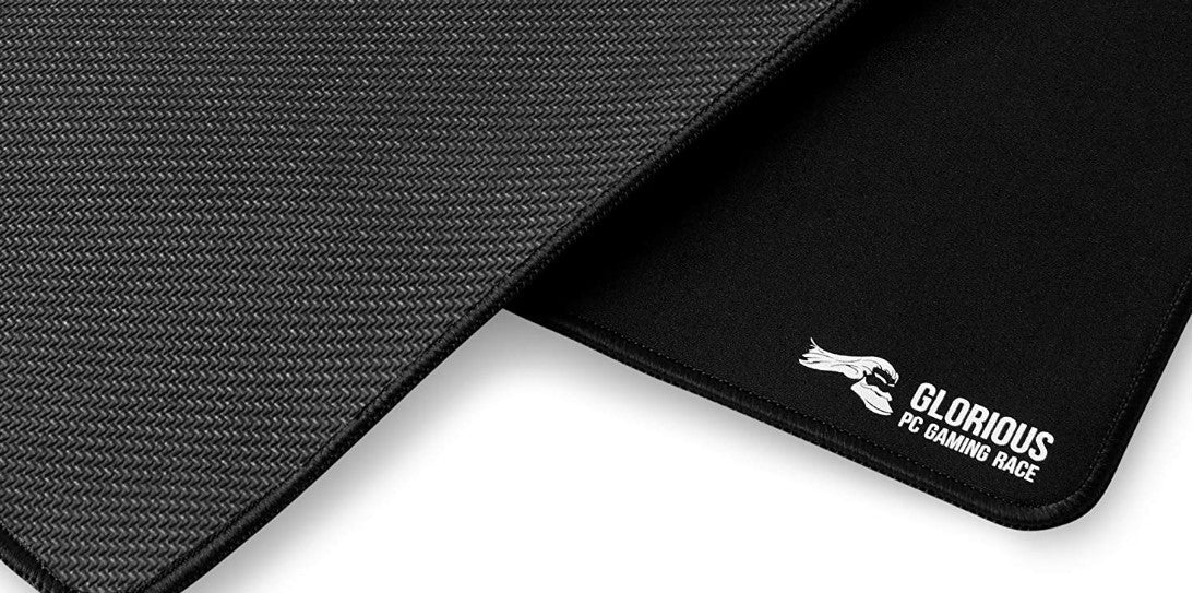 Glorious G-XXL Extended Gaming Mouse Pad/Mat, Long Black Cloth, Mousepad, Stitched Edges, 36x18 | G-XXL - Desert Games