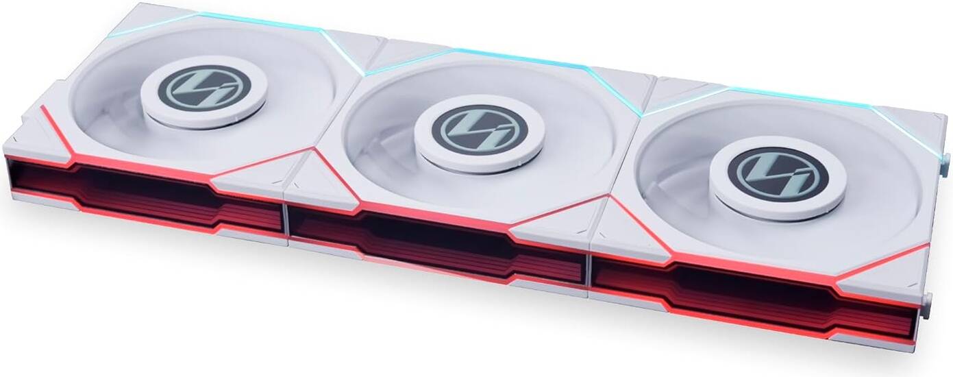 Lian Li Uni Fan TL 120 Reverse Blade Case Fan, Triple Pack, W/ Controller, White | G99.12RTLLCD3W.00 - Desert Games