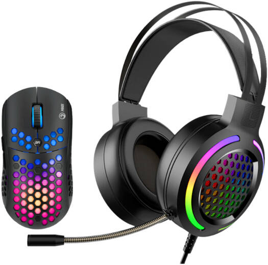 MARVO MH01 BK 2 IN 1 Gaming Headset and Mouse - Desert Games