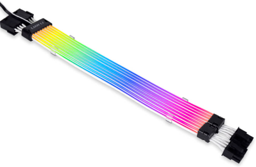 Lian-Li Strimer Plus 8 V2 Add-RGB Cable, Unlock Your Imagination, For Motherboard ARGB 3-Pin, 18 AWG Gauge, 108 Number of LEDs, Silicon / TPE Material, 300mm Length | G89.PW8-PV2.00 - Desert Games
