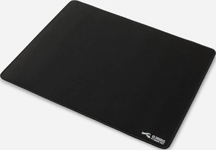 Glorious G-XL Extended Gaming Mouse Pad/Mat, Long Black Cloth, Mousepad, Stitched Edges, 18" x 16" | G-XL - Desert Games