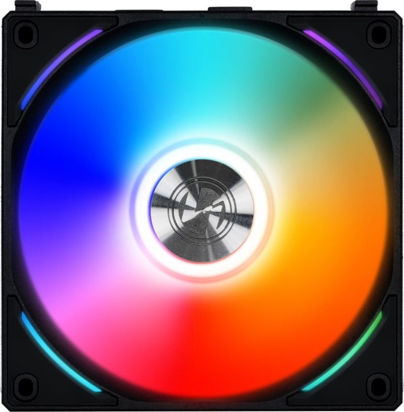 Lian Li UNI FAN AL120 Digital Addressable RGB 120 Fan, Single Pack, Black | G99.12AL1B.00 - Desert Games