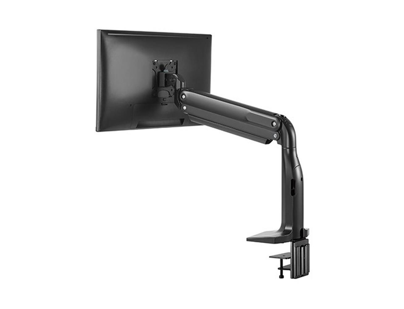 Gadgeton Versatile Single Monitor Arm, Stand And Mount For Gaming And Office Use - Black