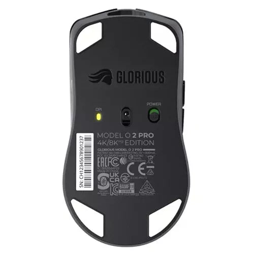 Glorious Model O 2 PRO 4K/8K Hz Wireless Gaming Mouse - Black | GLO-MS-POWV2-4K8K-B - Desert Games
