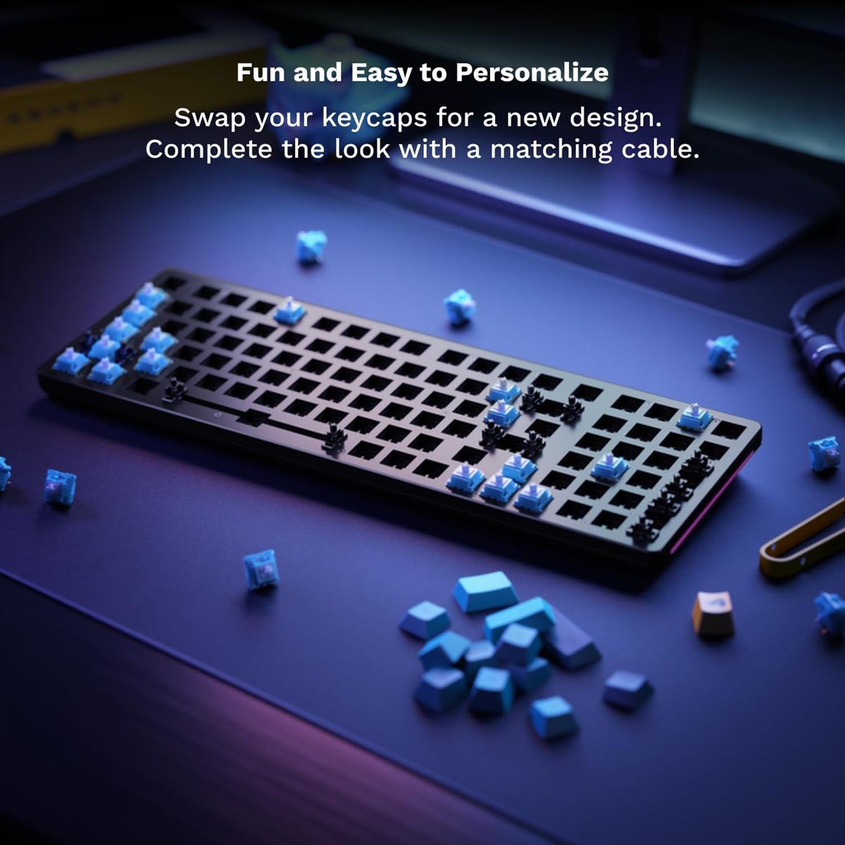 Glorious GMMK 2 96% Full Size Mechanical Gaming Keyboard - Black GLO-GMMK2-96-FOX-B - Desert Games