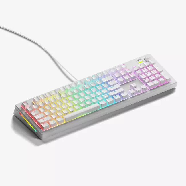 Glorious GMMK 3 100% Prebuilt Wired US Keyboard - White | GMMK3-100-FOX-W-W - Desert Games