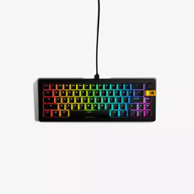 Glorious GMMK 3 HE 65% Prebuilt Wired US Keyboard - Black | GMMK3-65-HE-W-B - Desert Games