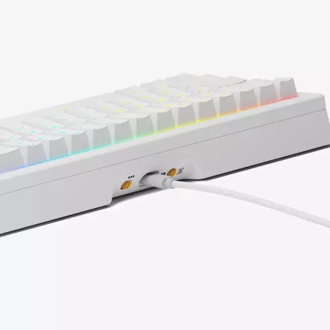 Glorious GMMK 3 HE 65% Prebuilt Wired US Keyboard - White | GMMK3-65-HE-W-W - Desert Games