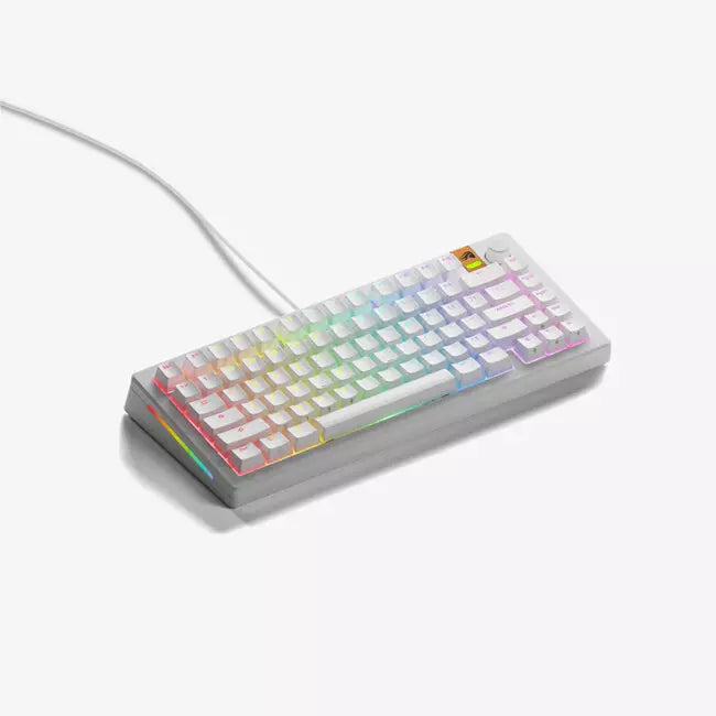 Glorious GMMK 3 HE 75% Prebuilt Wired US Keyboard - White | GMMK3-75-HE-W-W - Desert Games