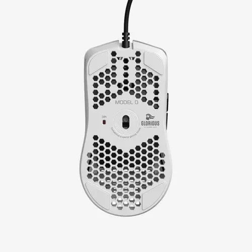 Glorious Model O 12000 DPI RGB Led Gaming Mouse - Matte White - Desert Games