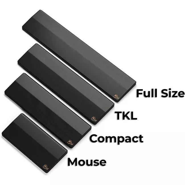 Glorious Wooden Compact Keyboard Wrist Rest - Black | GV-75-DARK - Desert Games