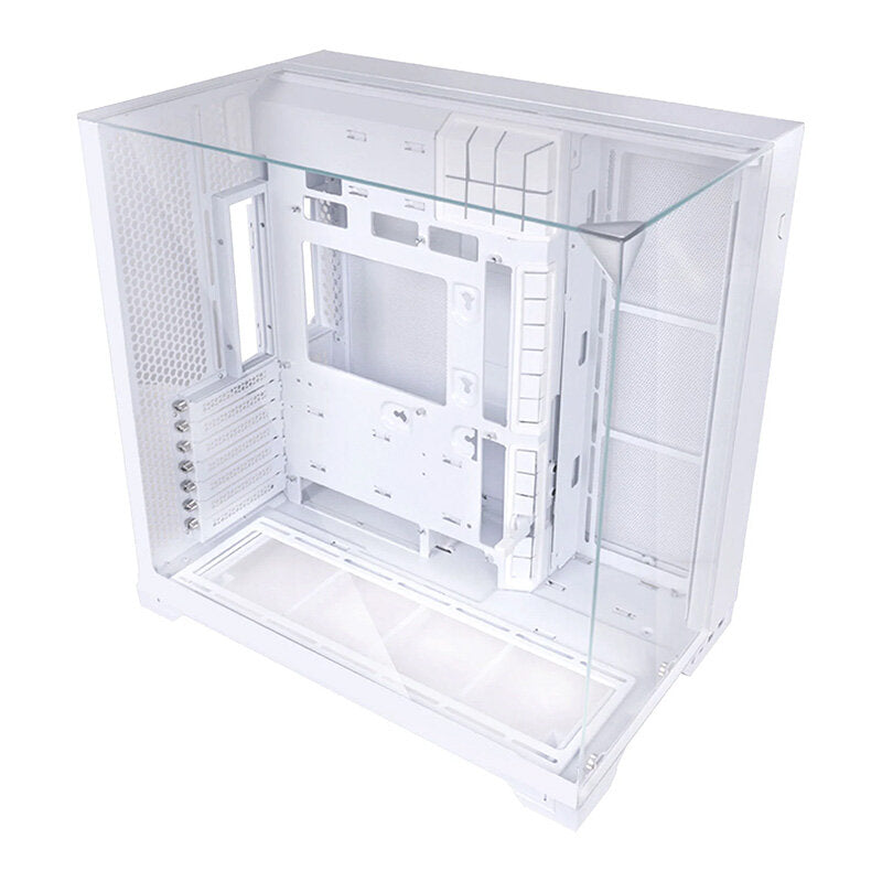 Lian Li O11 Vision Compact Dual-Chamber Mid-Tower Triple Tempered Glass ATX Case - White | 011VPW
