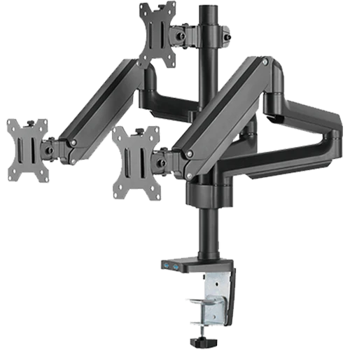 Twisted Minds Triple Monitor Aluminum Slim Mechanical Spring USB Monitor Arm TM-26-C018UP
