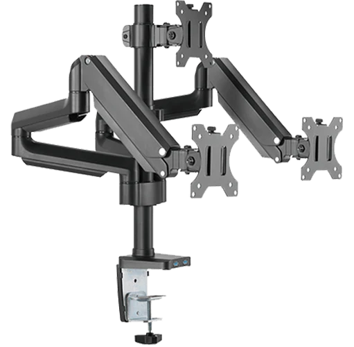 Twisted Minds Triple Monitor Aluminum Slim Mechanical Spring USB Monitor Arm TM-26-C018UP