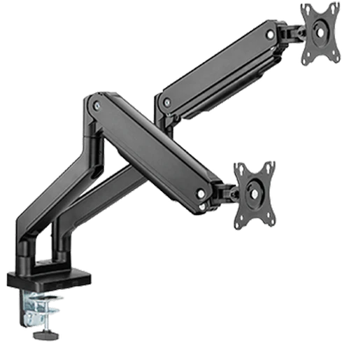 Twisted Minds Dual Monitor Heavy Duty Spring Assisted Monitor Arm USB Port TM-60-C012