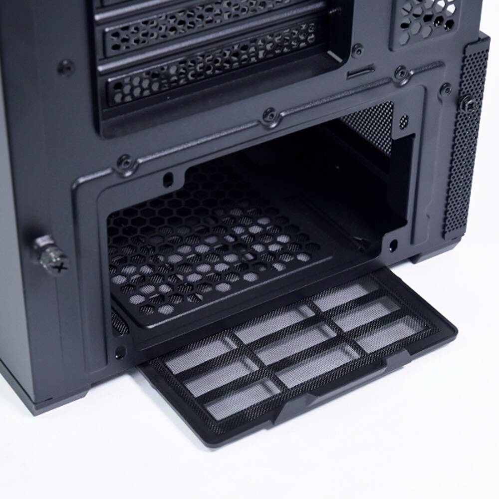 LIAN LI Lancool 206 ATX, RGB Mid-Tower Gaming PC Case, Tempered Glass Side Panel, Mesh Front Panel Mid-Tower Chassis w/ 2 ARGB PWM Fans Pre-Installed, USB Type-C Port, Black | G99.LAN206RX.00 - Desert Games