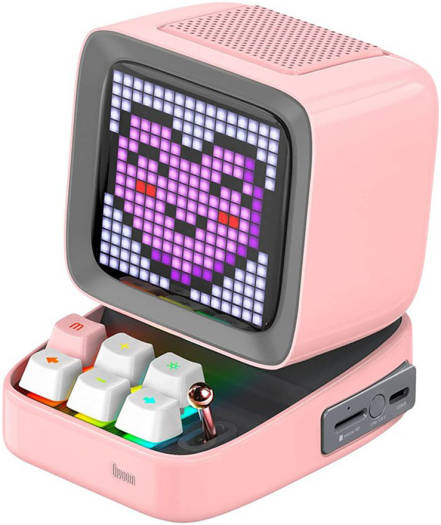 Divoom Ditoo Pro Bluetooth Mini Speaker - Pink