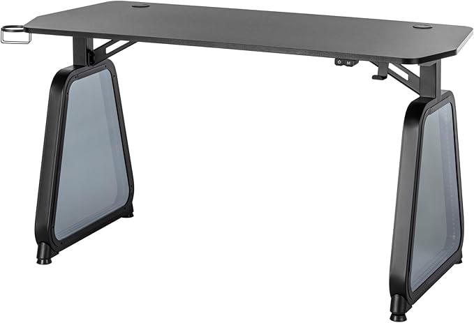 Twisted Minds Infinity Gaming Desk with LED Lights, Computer Desk with Futuristic Design, Gamer Home Office Computer Desk Table