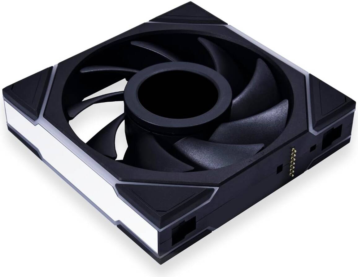 Lian Li Uni Fan TL 120 Case Fan, Triple Pack, W/ Controller, Black | G99.12TLLCD3B.00