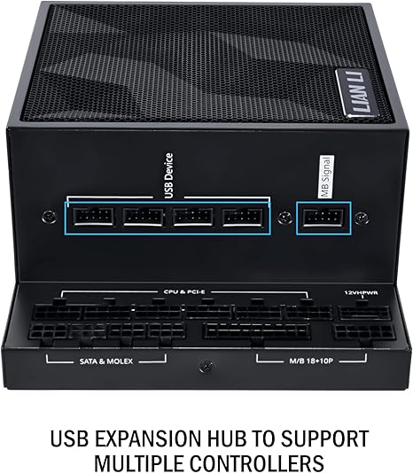 Lian Li Edge Series-1300W Full Modular Power Supply - Black (EG1300BE.US)