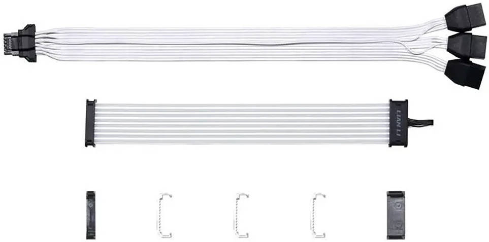 Lian Li Strimer Plus V2 12+4 To 3x8 Pin Add-RGB Cable, Unlock Your Imagination, Compatible with L-Connect, 8 Light Guides, 335mm Cable Length | G89.PW168-8PV2.00 - Desert Games