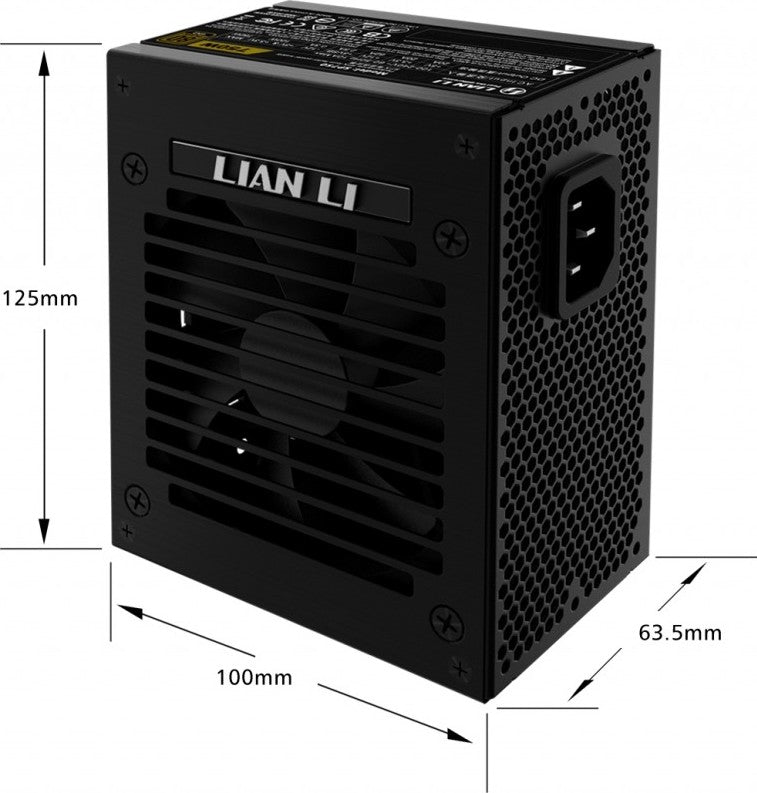 Lian Li SP750 750W 80 Plus Gold Certified Power Supply, Fully Modular, Active PFC, SFX Form Factor | G89.SP750B.00UK