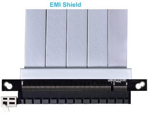 Lian Li 600mm PCI-E 4.0 Riser Cable, 16GT/s Bit Rate, Double Bandwidth Of PCIe 3.0, White | PW-PCI-4-60W - Desert Games