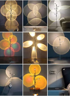 Gadgeton Modern RGB Sunset 5 Corner Light Floor Lamp - 745616