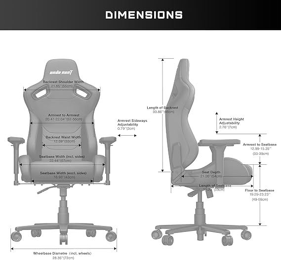 Anda Seat Kaiser Frontier XL Gaming Chair - Maroon PVC