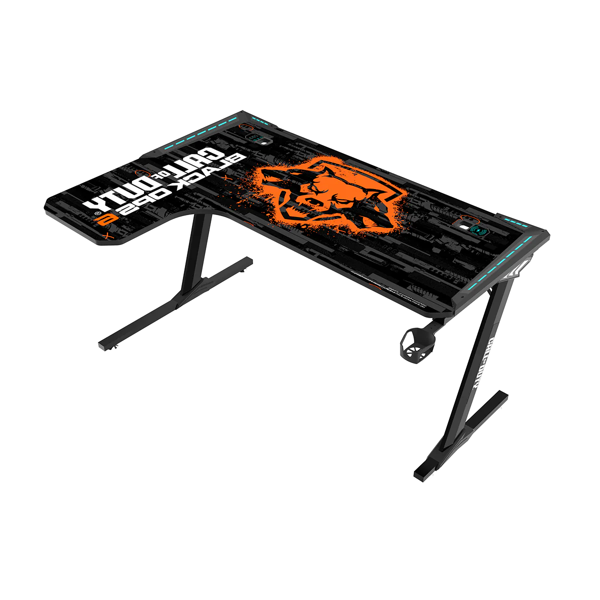 GAMEON Call Of Duty BLKOPS6-RAPTOR-L RGB Flowing Light Gaming Desk