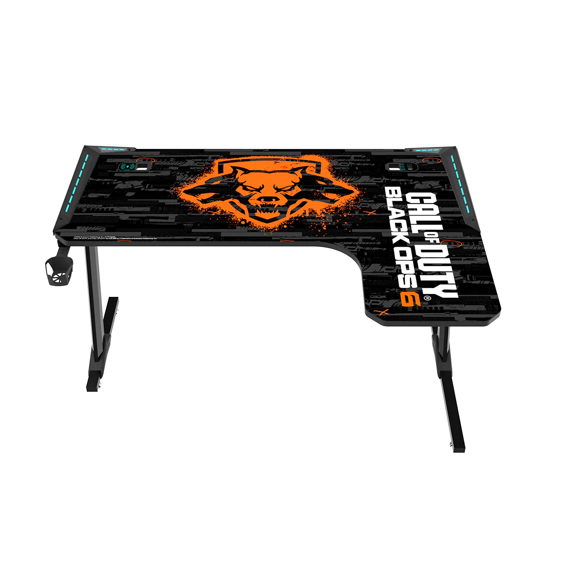 GAMEON Call Of Duty BLKOPS6-RAPTOR-R RGB Flowing Light Gaming Desk
