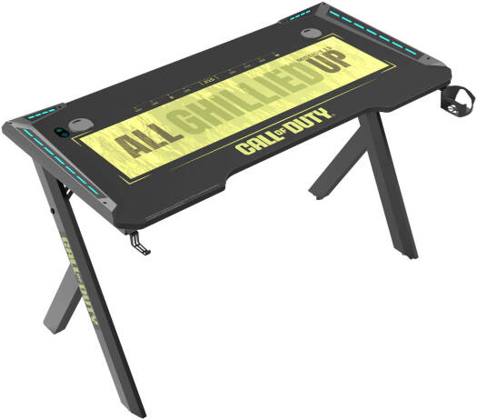 GAMEON Call Of Duty Hawksbill Series RGB Flowing Light Gaming Desk, Size 1200-600-720mm