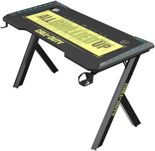 GAMEON Call Of Duty Hawksbill Series RGB Flowing Light Gaming Desk, Size 1200-600-720mm