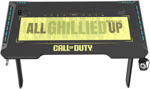GAMEON Call Of Duty Hawksbill Series RGB Flowing Light Gaming Desk, Size 1200-600-720mm - Desert Games