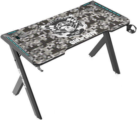 GAMEON Call Of Duty Hawksbill Series RGB Flowing Light Gaming Desk, (Size 1200-600-720mm)