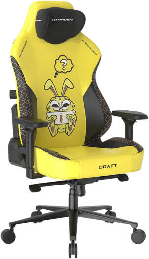DXRacer Craft Dinorabbit Gaming Chairs, Extra Large Size - Yellow/Black