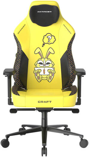 DXRacer Craft Dinorabbit Gaming Chairs, Large Size - Yellow/Black