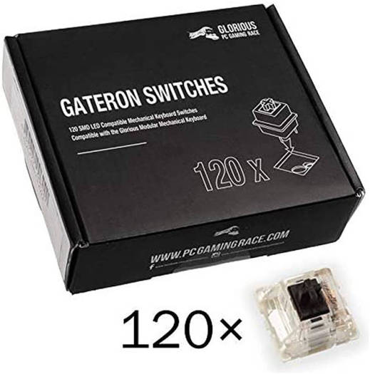 Glorious Gateron Mechanical Keyboard Switches, 120 Pieces For Full Keyboard, Black GAT-BLACK - Desert Games