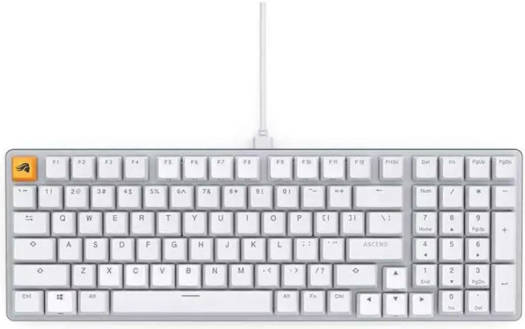 Glorious GMMK2 96% Keyboard Pre-Built -Arabic White GLO-GMMK2-96-FOX-W-A